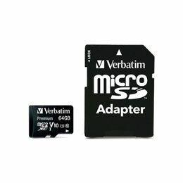 VERBATIM 44084 microSDXC 64GB cl10 adapt