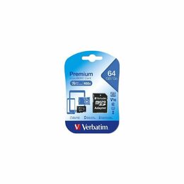 VERBATIM 44084 microSDXC 64GB cl10 adapt