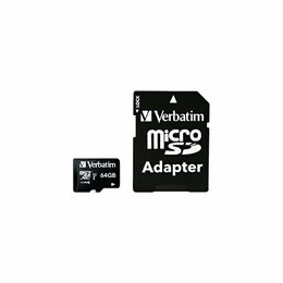 Paměťová karta Verbatim Premium micro SDXC 64GB Class 10 (90R/10W) + adaptér