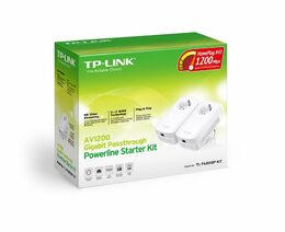 TP-Link TL-PA8010P Starter kit + IP TV na 1 měsíc ZDARMA 1200 Mb/s, průchozí