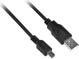 Kabel GoGEN USB/mini USB, 1,5m - černý (MINUSB150MM01)