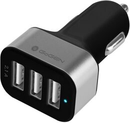 Adaptér do auta GoGEN CH 31, 3x USB - černý