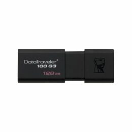 Flash USB Kingston DataTraveler 100 G3 128GB USB 3.0 - černý (DT100G3128GB)