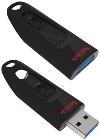 Flash USB Sandisk Ultra 128GB USB 3.0 - černý