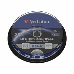 Disk Verbatim BD-R M-Disc 25GB, 4x, printable, 10-cake