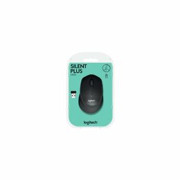 Myš Logitech Wireless Mouse M330 Silent Plus / optická / 3 tlačítka / 1000dpi - černá (910004909)