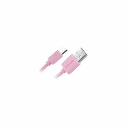 Kabel GoGEN USB/micro USB, 0,9m - růžová (MICUSB100MM13)