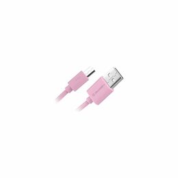 Kabel GoGEN USB/micro USB, 0,9m - růžová (MICUSB100MM13)