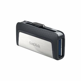 Flash USB Sandisk Ultra Dual 64GB OTG USB-C/USB 3.1 - černý/stříbrný