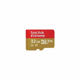 Paměťová karta Sandisk Micro SDHC Extreme 32GB UHS-I U3 (100R/60W) + adaptér