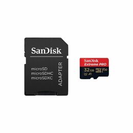 Paměťová karta Sandisk Micro SDHC Extreme 32GB UHS-I U3 (100R/60W) + adaptér