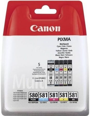 Inkoustová náplň Canon PGI-580 PGBK, 200 stran - černá