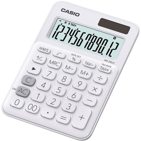 Kalkulačka Casio MS 20 UC WE - bílá