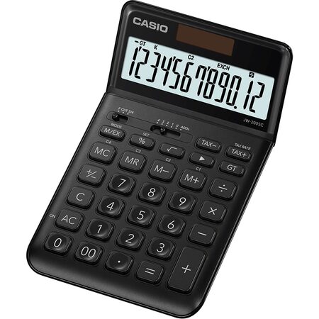 Kalkulačka Casio JW 200 SC BK - černá