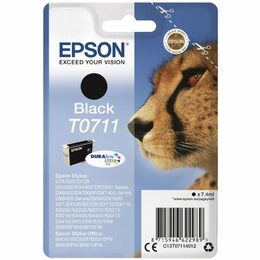 Inkoustová náplň Epson T0711, 7,4 ml - černá