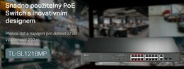 Switch TP-Link TL-SL1218MP PoE, 16 port, 10/100 Mb/s