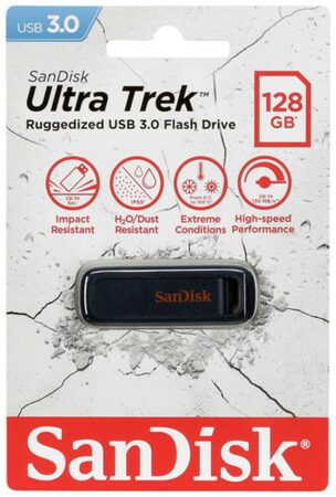 Flash USB Sandisk Ultra Trek 128GB USB 3.0 - černý
