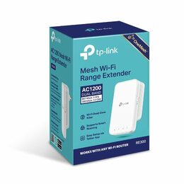 WiFi extender TP-Link RE300, nemá LAN, 2,4 GHz 5 GHz