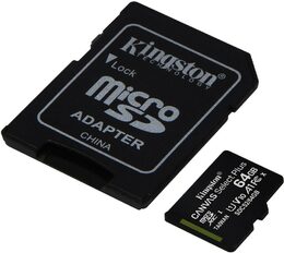 Kingston MicroSDXC UHS-I U1 64GB SDCS2/64GB