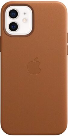 Kryt na mobil Apple Leather Case s MagSafe pro iPhone 12 mini - sedlově hnědý