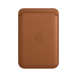 Apple kožená peněženka s MagSafe k iPhonu - sedlově hnědá