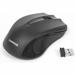 Omega mouse bezdrátová OM0419B černá