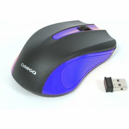 Omega mouse bezdrátová OM0419BL modrá