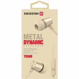 SWISSTEN Metal Dynamic YS500 sluchátka stříbrno bílá
