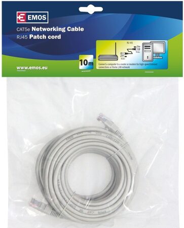 EMOS LAN UTP kabel CAT5e 10m ( S9126 )