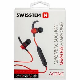 SWISSTEN ACTIVE bluetooth sluchátka magnetická limetková