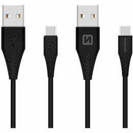 SWISSTEN kabel USB USB-C s konektorem 9mm 1,5m ČERNÁ