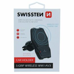 SWISSTEN wireless WM1-AV3 magnetický držák s bezdrátovým nabíjením do auta air v