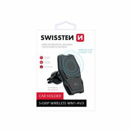 SWISSTEN wireless WM1-AV3 magnetický držák s bezdrátovým nabíjením do auta air v