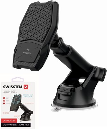SWISSTEN wireless WM1-HK2 magnetický držák s bezdrátovým nabíjením do auta s pří