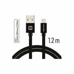 SWISSTEN kabel USB Lightning MFI 1,2m 3A černá