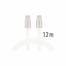 SWISSTEN kabel USB-C USB-C textilní 1,2m 3A černá