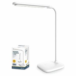 Platinet PDL6728 LED stolní lampa 5W USB nabíjecí bílá