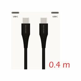 SWISSTEN kabel USB-C USB-C 0,4m 3A černá (vhodné do aut)