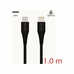 SWISSTEN kabel USB-C Lightning 1m 3A černá (vhodné do aut)
