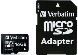 VERBATIM 44082 microSDHC 16GB cl10 adapt