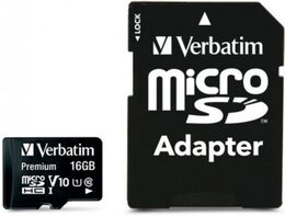 VERBATIM 44082 microSDHC 16GB cl10 adapt