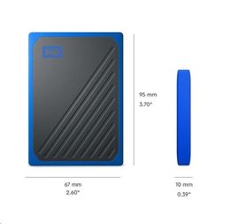 WD My Passport GO 500GB SSD Blue