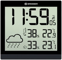 Bresser TemeoTrend JC LCD RC Weather Station-black