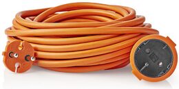 Nedis PEXC115FOG prodlužovací kabel 15 m 1 zásuvka 2-žílový max. 16A oranžový