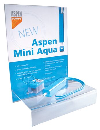 ASPEN Mini Aqua Čerpadlo kondenzátu kapacita 12l/h, max. výtlak 10 m (stěna, kan