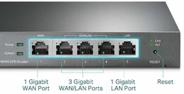Router TP-Link TL-R600VPN SafeStream VPN 2x Gigabit Wan/ 2x Gigabit Lan/ 1x Giga
