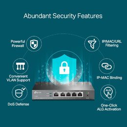 Router TP-Link TL-R600VPN SafeStream VPN 2x Gigabit Wan/ 2x Gigabit Lan/ 1x Giga