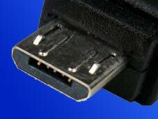 Redukce Value USB A(F) - microUSB B(M), OTG, 0,15m, černý