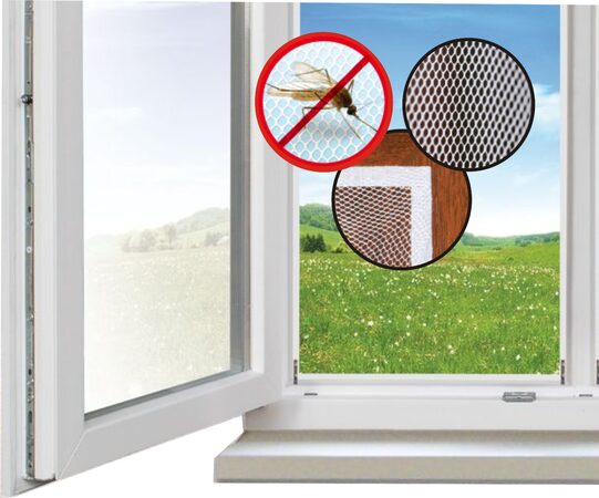 Síť ochranná okenní 150x90cm samolepící
