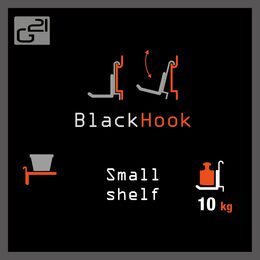 BlackHook Závěsný systém G21 small shelf 60 x 10 x 19,5 cm GBHSMSH60